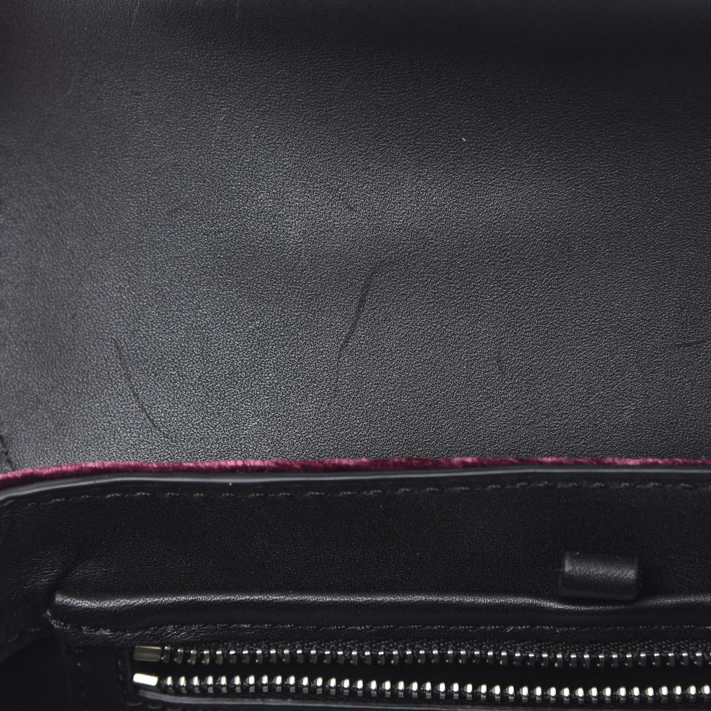 3.1 Textured Calfskin Velvet Mini Pashli Satchel Black Bordeaux