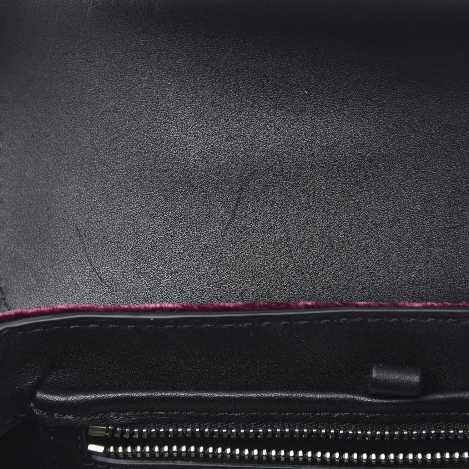 3.1 Phillip Lim 3.1 Textured Calfskin Velvet Mini Pashli Satchel Black Bordeaux 12 of 13