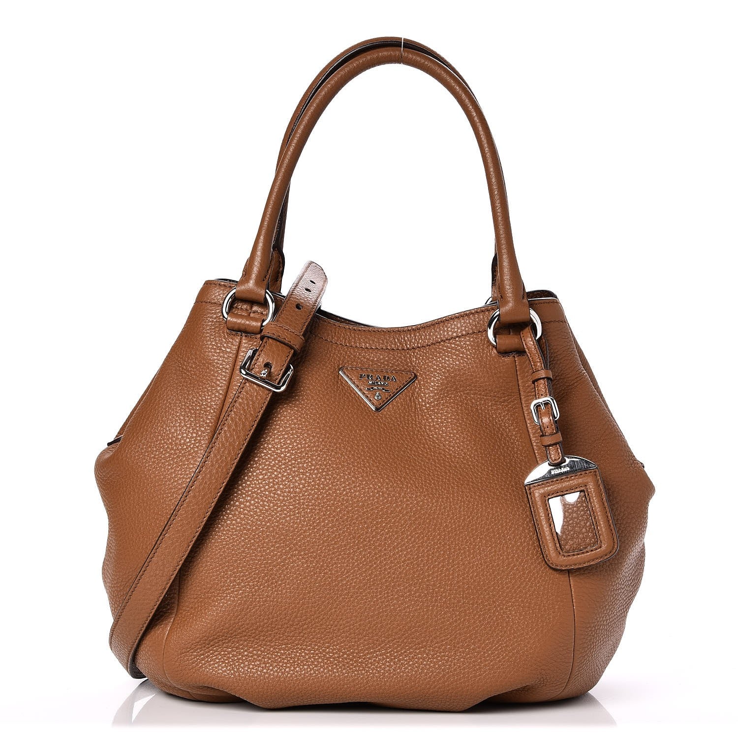 Prada Vitello Daino Tote Cannella 1 of 8