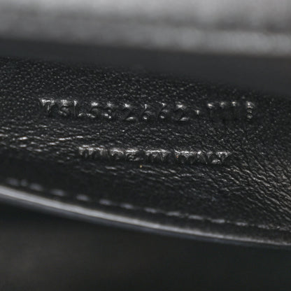 Saint Laurent Lambskin Matelasse Chevron Monogram Small Sulpice Bag Black 7 of 11