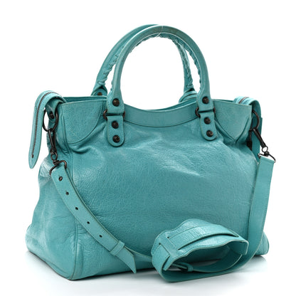 Balenciaga Agneau Classic Hardware Velo Bleu Tropical 2 of 13