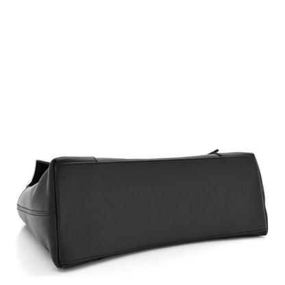 Balenciaga Semi Shiny Smooth Calfskin Monochrome Small Downtown Shoulder Bag Black 4 of 15