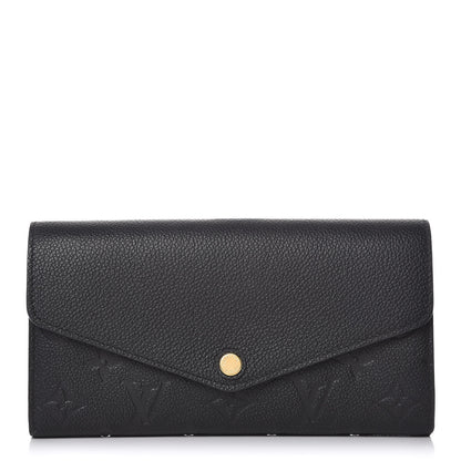 Louis Vuitton Empreinte Sarah Wallet NM Black 1 of 8