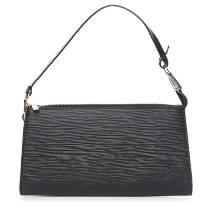 Louis Vuitton Epi Pochette Accessories 24 Black 1 of 8