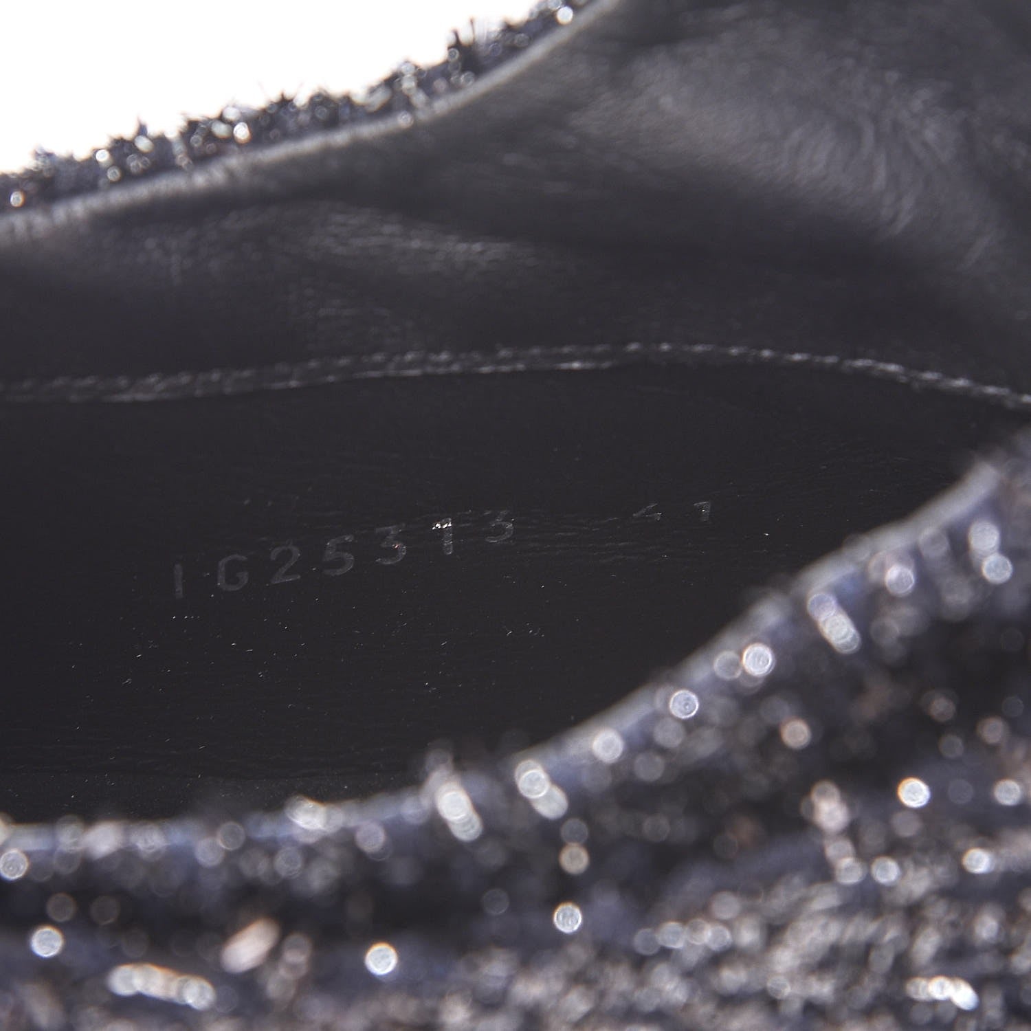 Chanel Lurex Tweed Patent Lace Up Sneakers 41 Dark Navy Blue 8 of 9