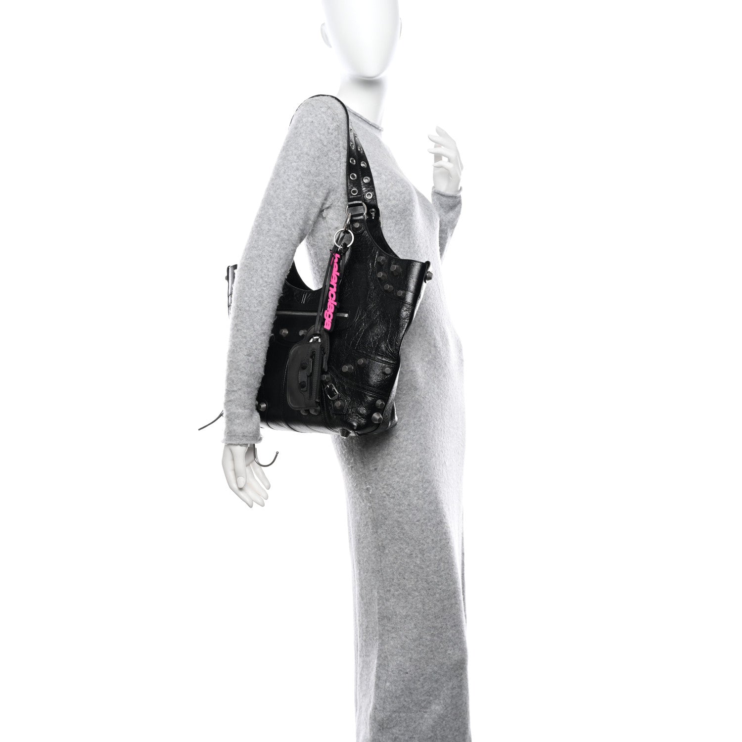 Balenciaga Agneau Arena Medium Le Cagole Carry All Bag Black 2 of 10