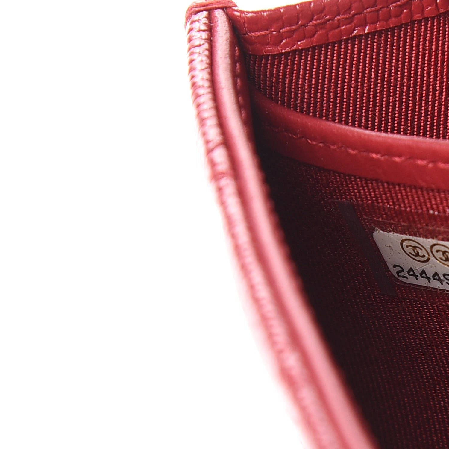 Chanel Caviar Quilted Large Gusset Flap Wallet Dark Red 8 of 11