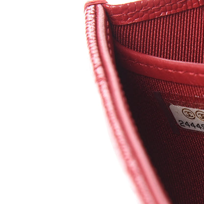 Chanel Caviar Quilted Large Gusset Flap Wallet Dark Red 8 of 11