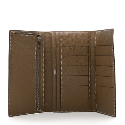 Hermes Epsom Bearn Gusset Wallet Etoupe 5 of 9