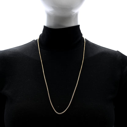 David Yurman 18K Yellow Gold 2.5mm Box Chain Necklace 26" 2 of 4