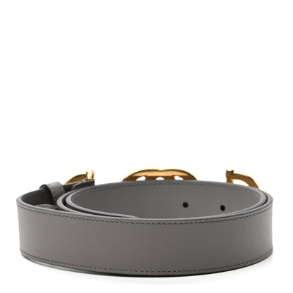 Gucci Calfskin Zumi 30mm Belt 75 30 Dusty Grey 2 of 5