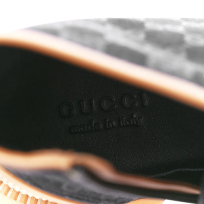 Gucci Monogram Miro Soft Calfskin Mens Lace Up Combat Boots 8.5 Black Koi Beige 8 of 9