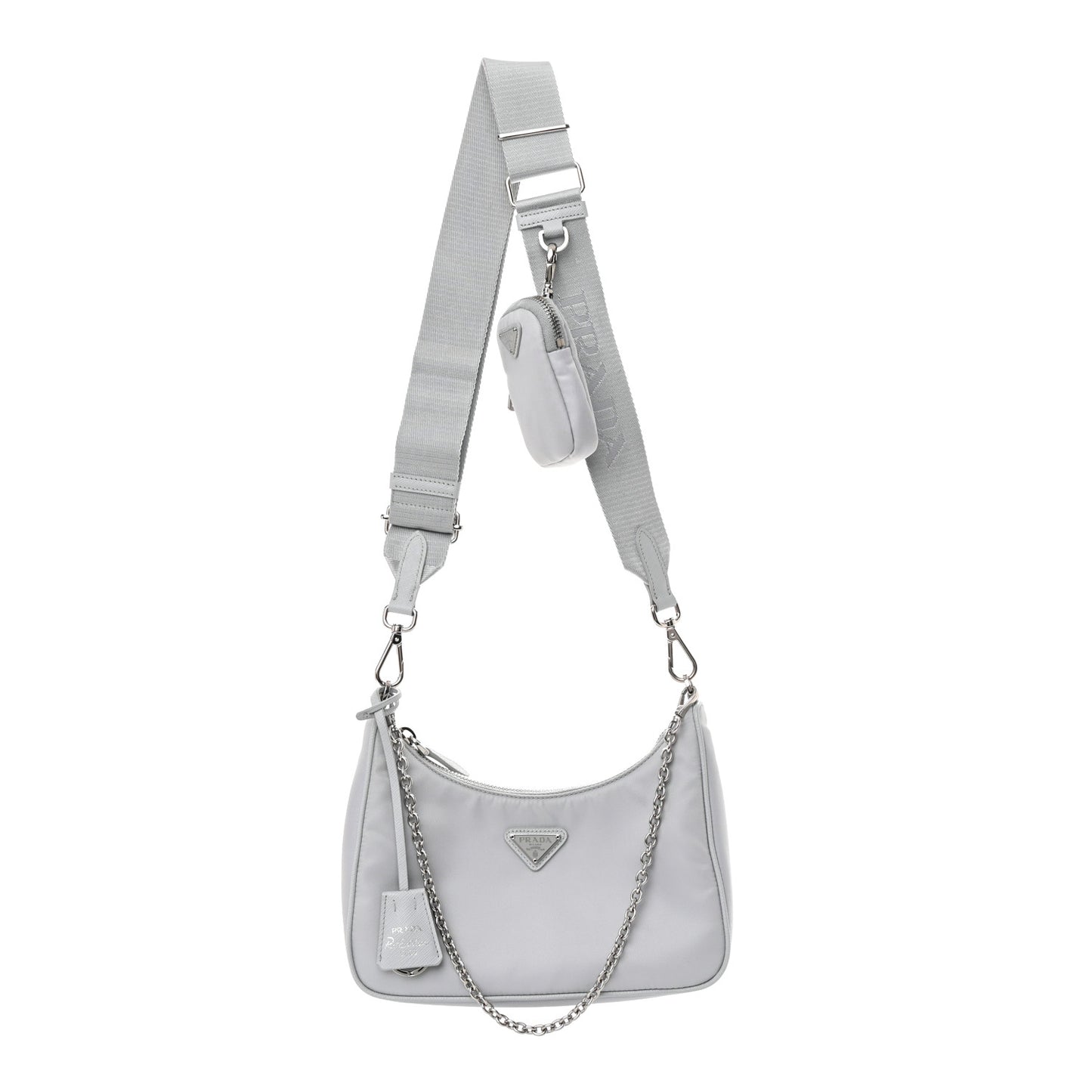 Re-Nylon Saffiano Re-Edition 2005 Shoulder Bag Fiordaliso