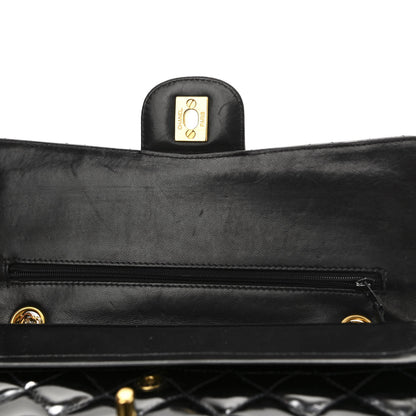 Chanel Patent Quilted Medium Double Flap Black 11 of 12