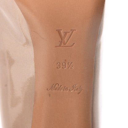 Louis Vuitton Patent Calfskin Oh Really Peep Toe Pumps 39.5 Beige Rose 8 of 12