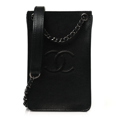 Chanel Calfskin CC Phone Holder Crossbody Black 1 of 11