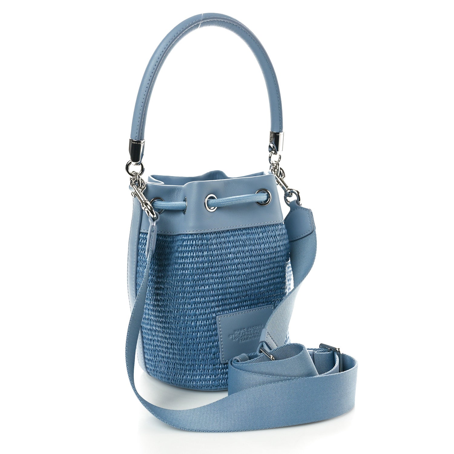 Marc Jacobs Woven The Bucket Bag Pale Blue 3 of 11