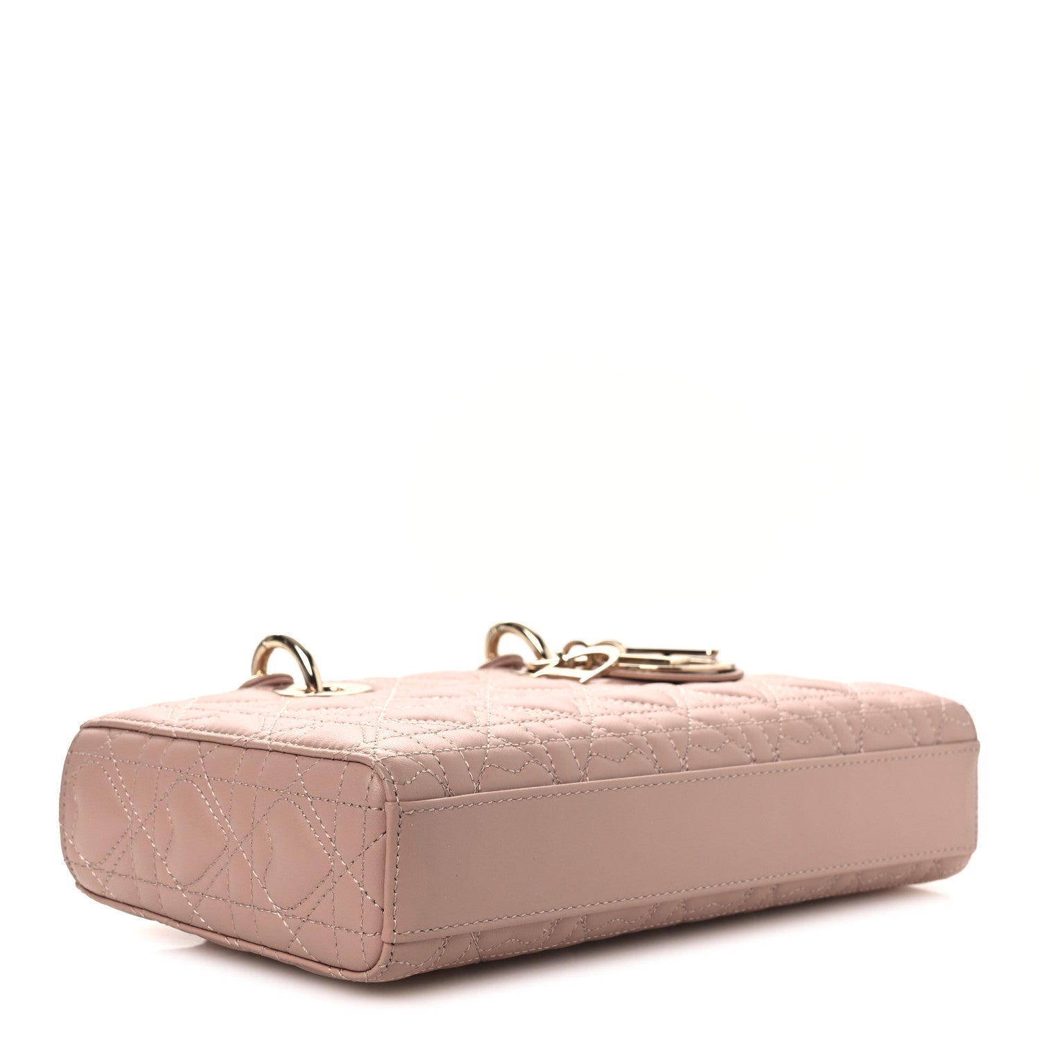 Christian Dior Lambskin Cannage Heart Medium Lady D-Joy Rose Des Vents 4 of 11