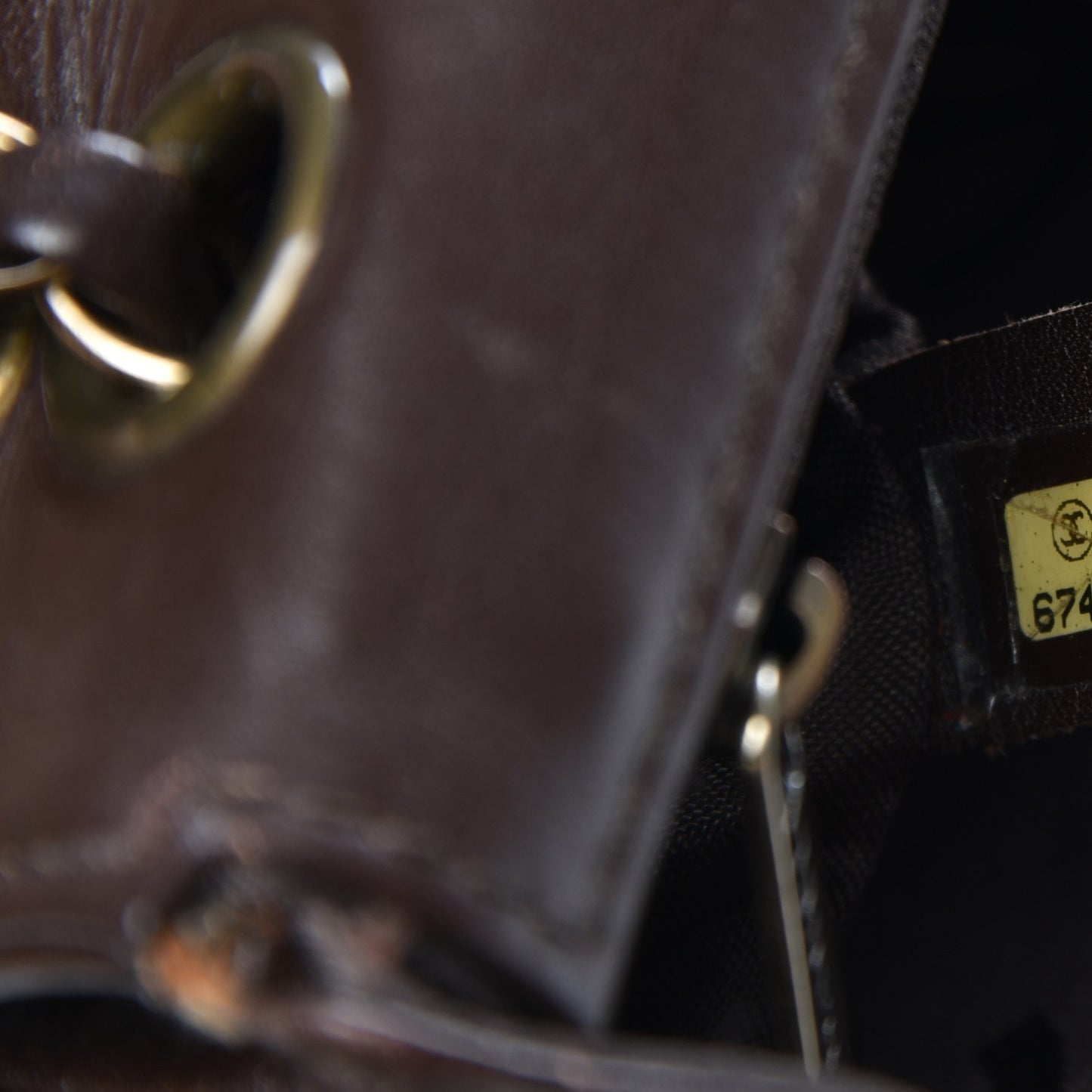 Calfskin Quilted Wild Stitch Medium Flap Brown
