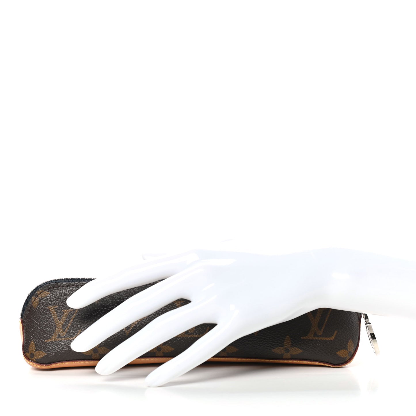Monogram Elizabeth Pencil Pouch Black