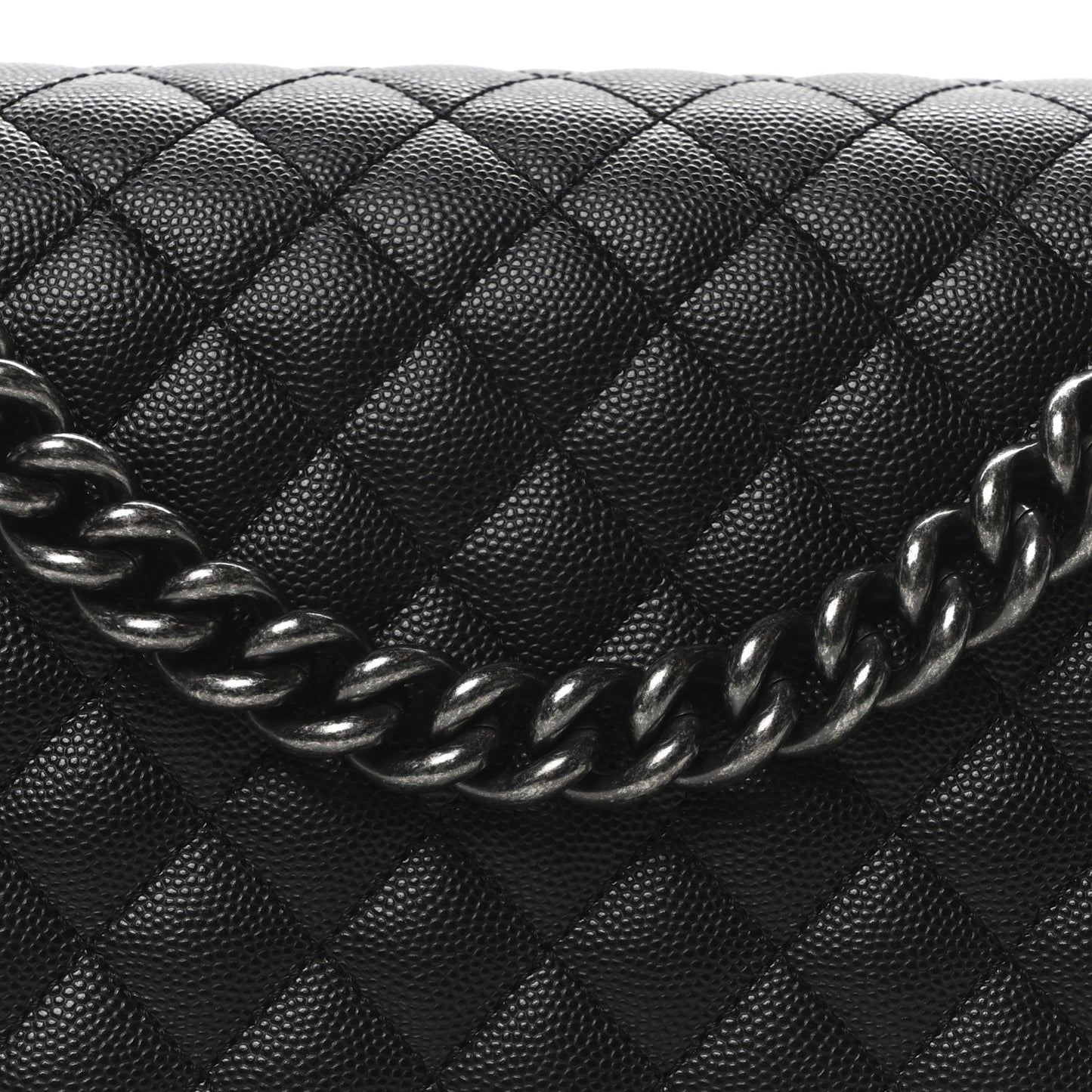 Caviar Quilted New Medium Boy Flap Black