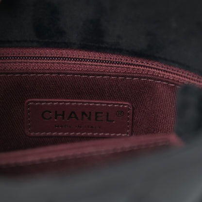 Chanel Velvet Crystal Quilted Extra Mini Coco Handle Flap Black 8 of 11