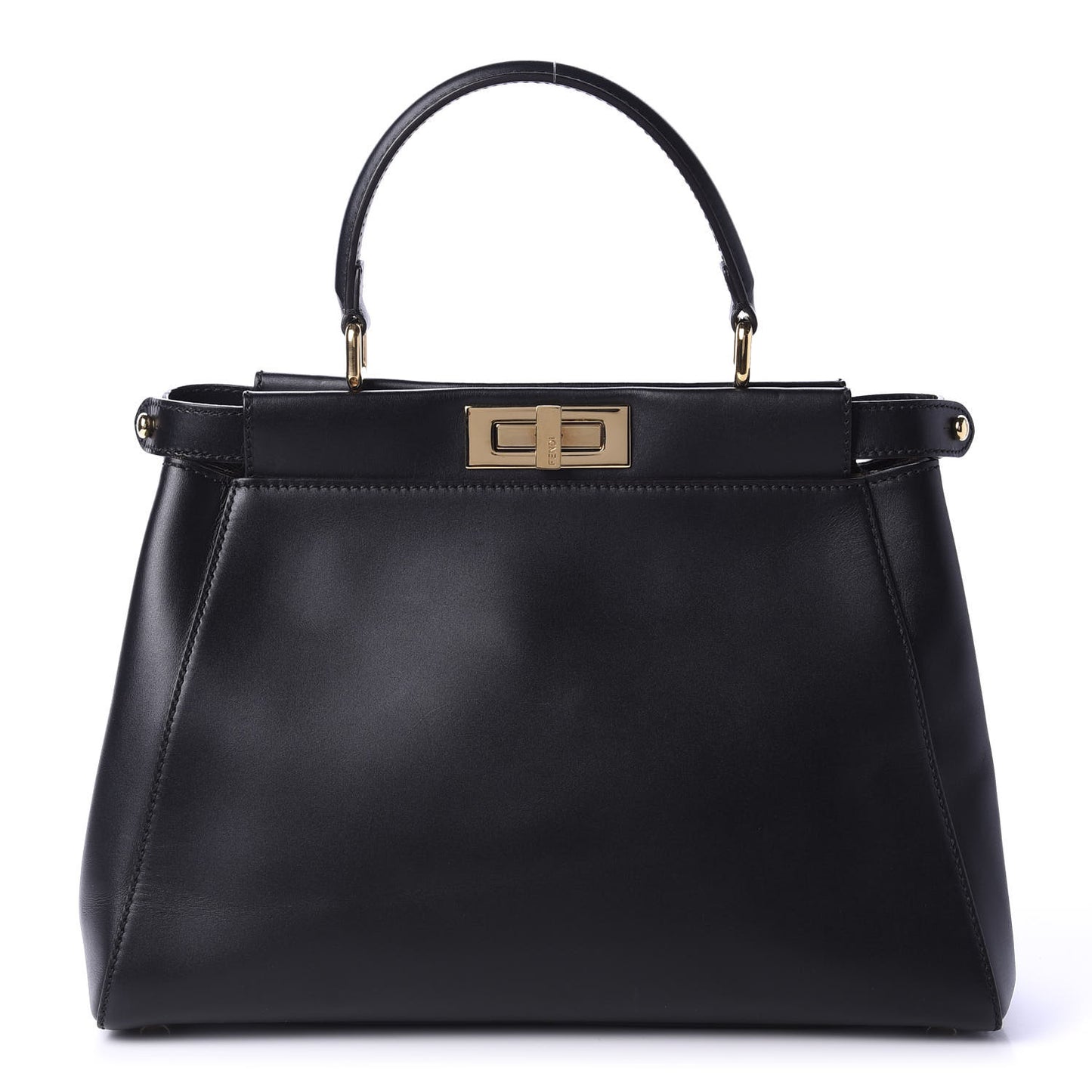 Vitello Morgan Fabric Jacquard Pequin Medium Peekaboo Iconic Satchel Black Tobacco