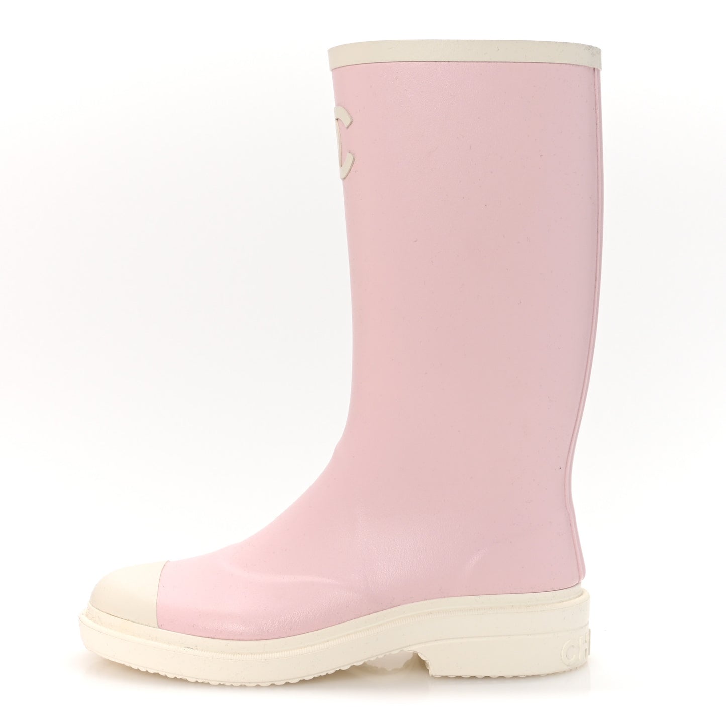 Caoutchouk CC High Boots 38 Light Pink White