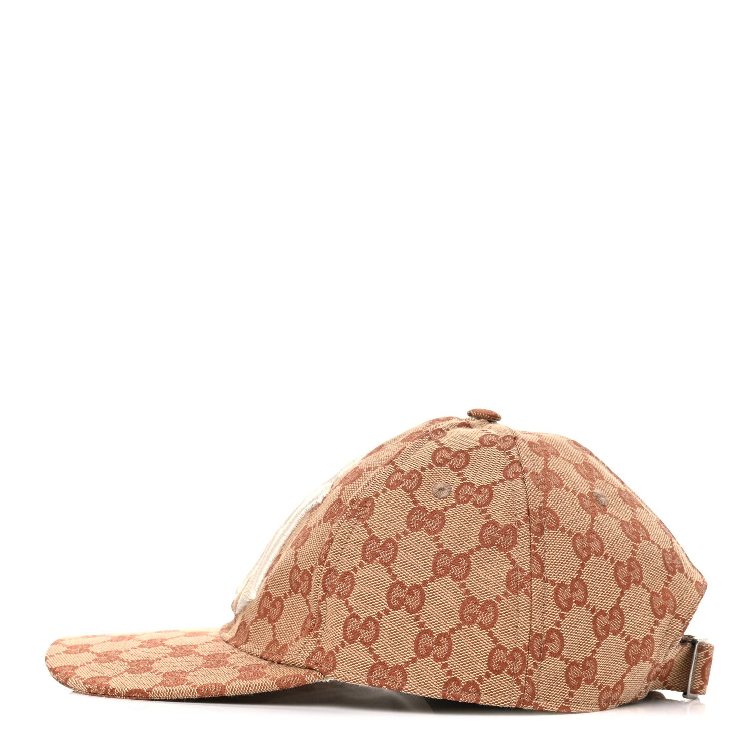 Gucci X MLB Monogram NY Yankees Baseball Hat 57-61 Beige Ruggine 2 of 8