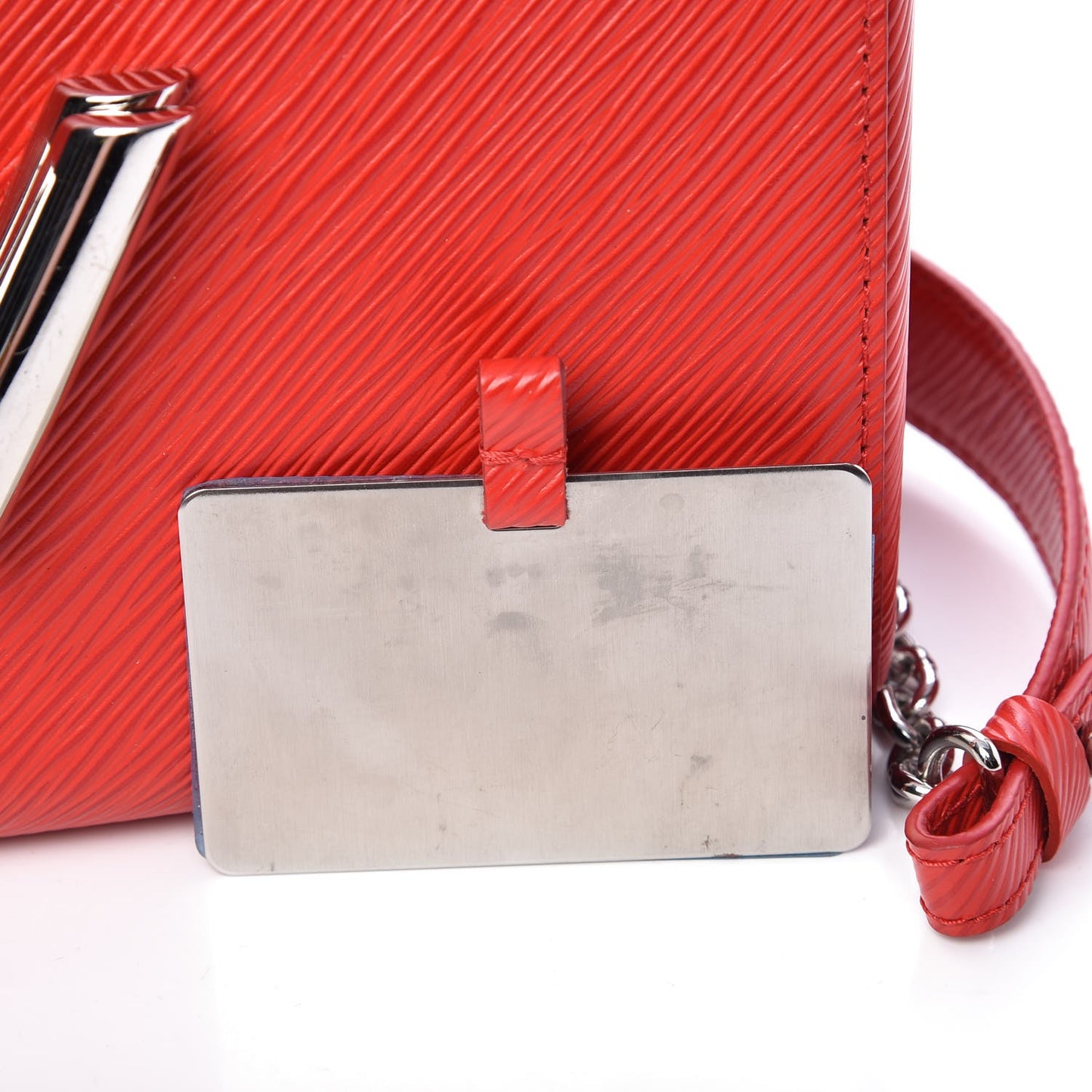 Epi Twist Shoulder Bag MM Coquelicot