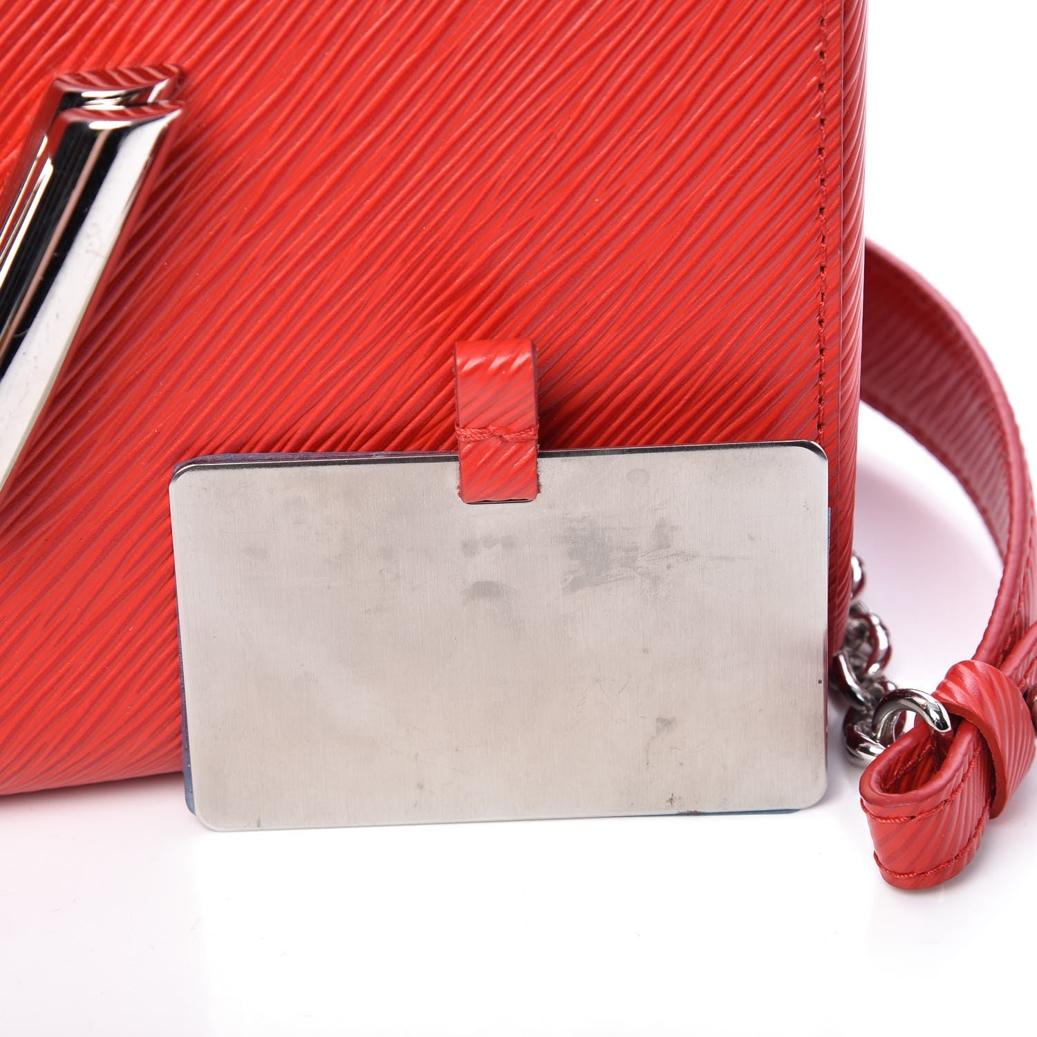 Louis Vuitton Epi Twist Shoulder Bag MM Coquelicot 9 of 11