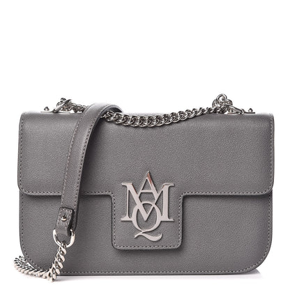 Alexander McQueen Calfskin Medium Insignia Flap Grey 1 of 10