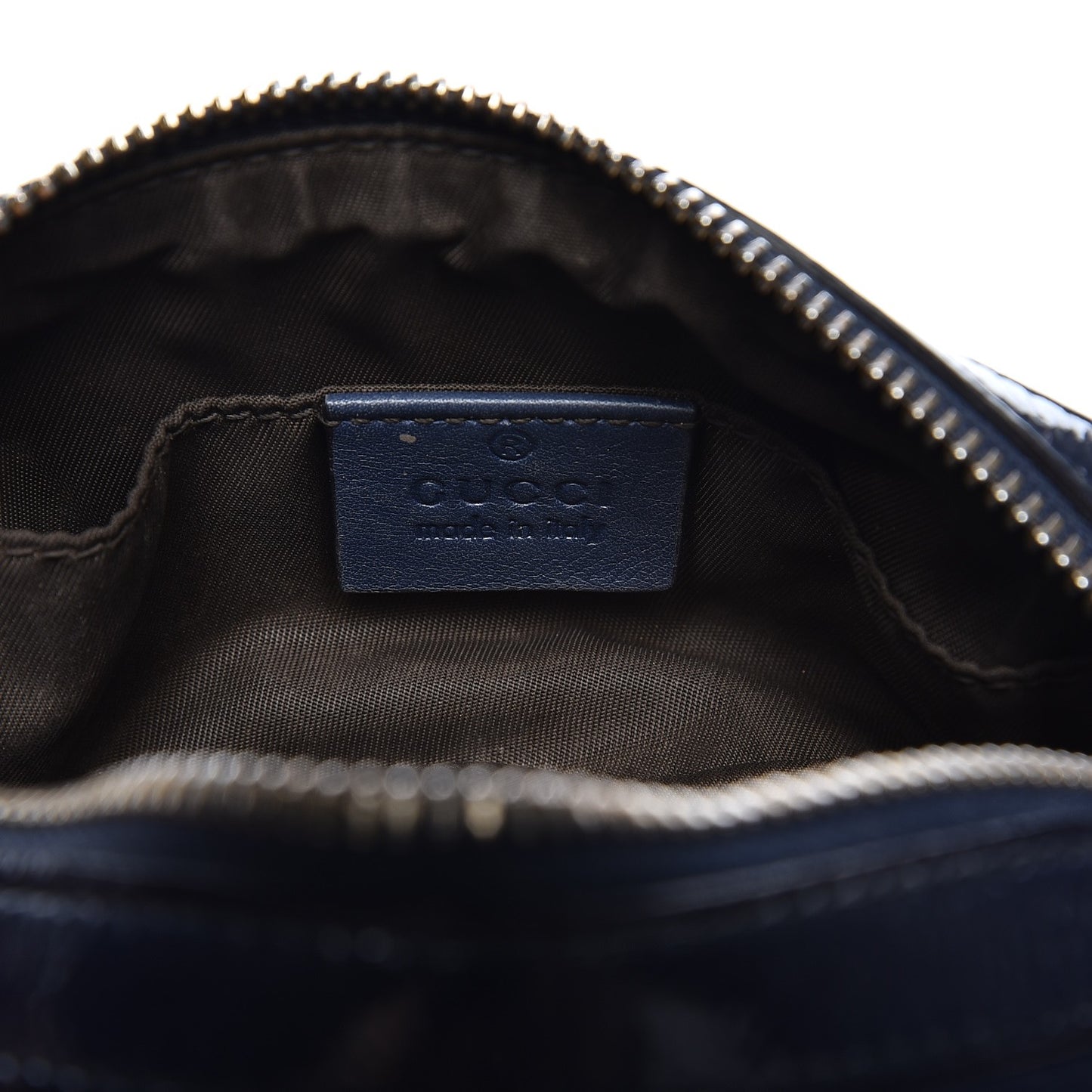 Patent Small Soho Cosmetic Case Uniform Blue