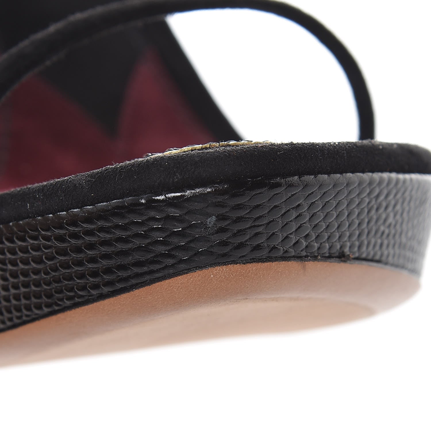 Louis Vuitton Artiface Suede Sandal Heels 39 Black 11 of 12