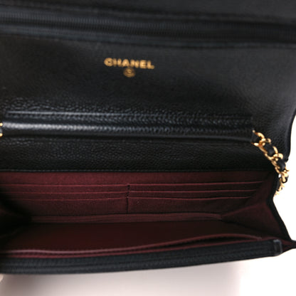 Chanel Caviar Quilted Wallet on Chain WOC Black 5 of 10