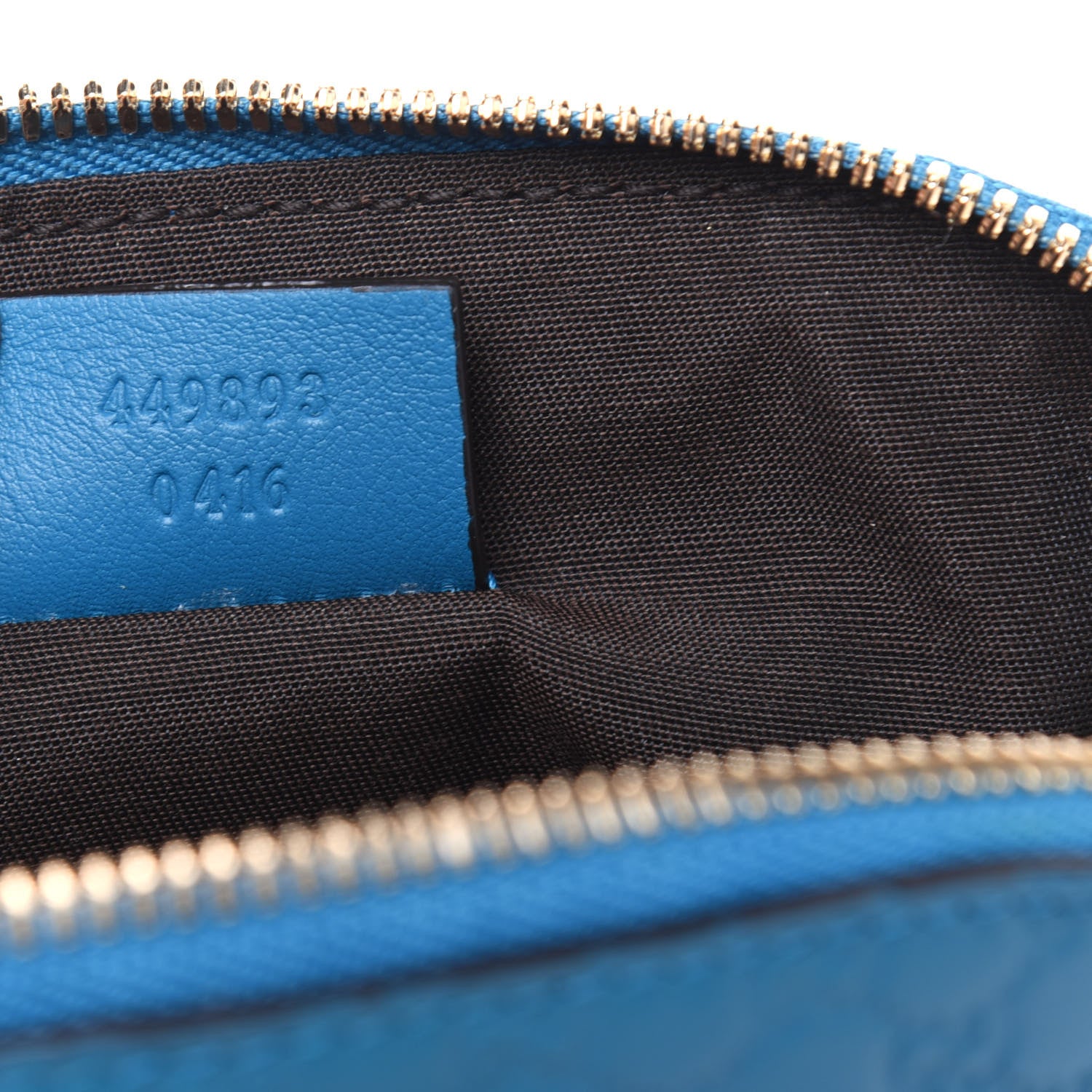 Gucci Microguccissima GG Cosmetic Case Deep Cobalt 7 of 15