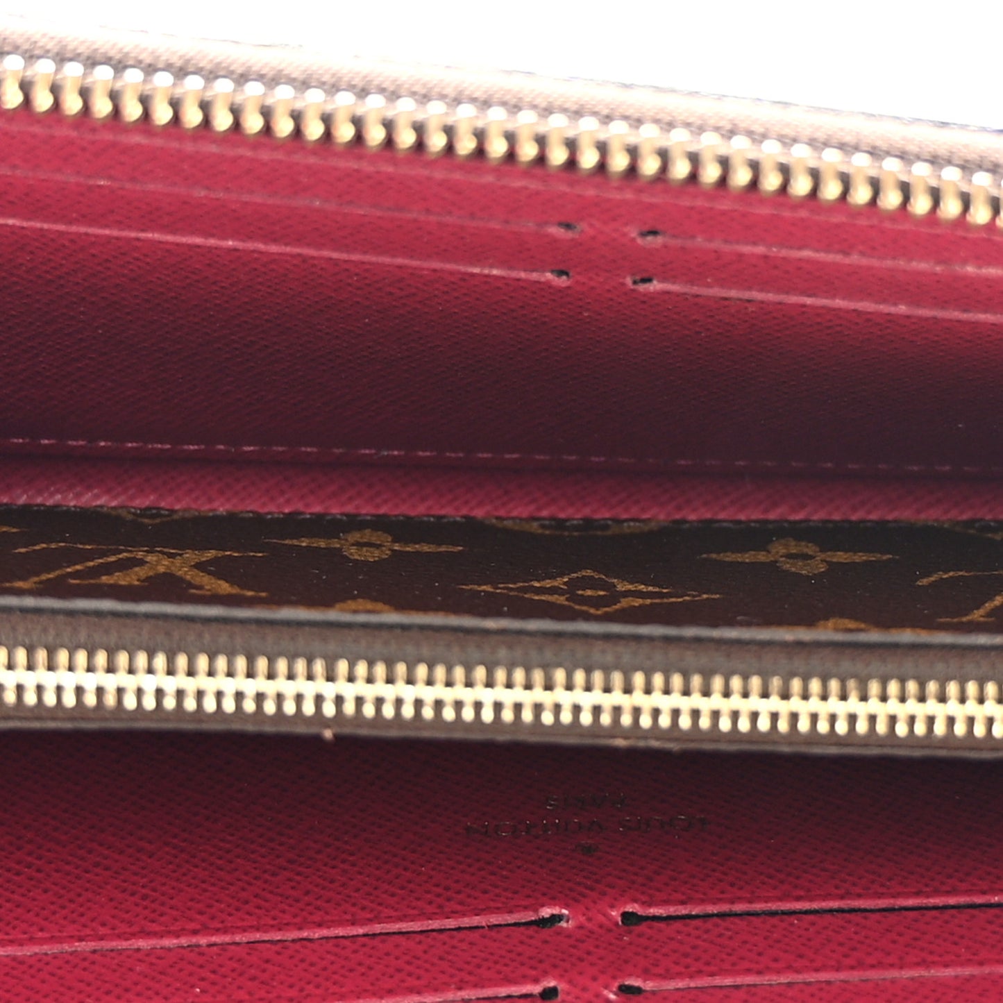 Monogram Clemence Wallet Fuchsia