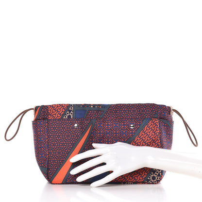 Hermes Silk Carre en Cravates Fourbi 25 MM Pouch Ocean Bleu 2 of 6