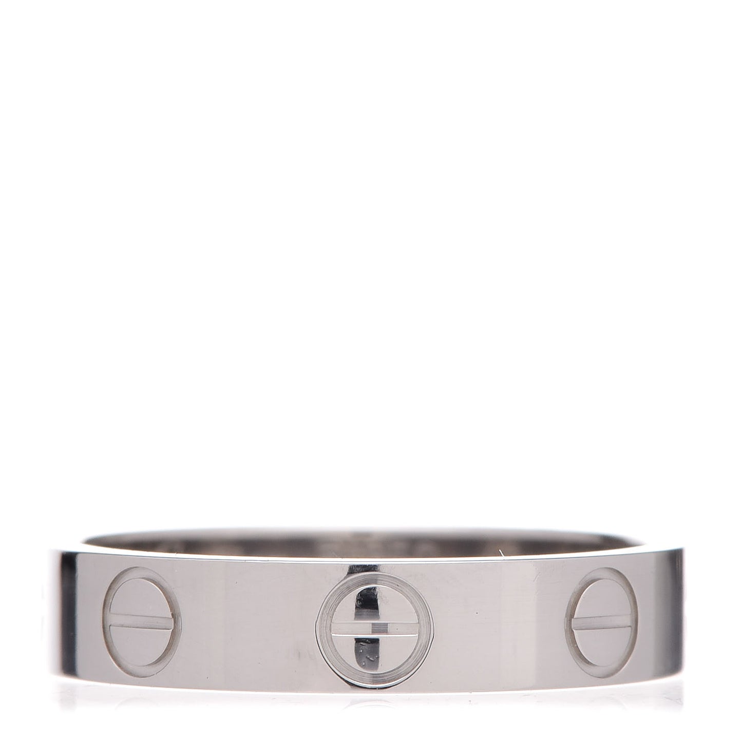 Platinum 3.5mm LOVE Wedding Band Ring 48 4.25