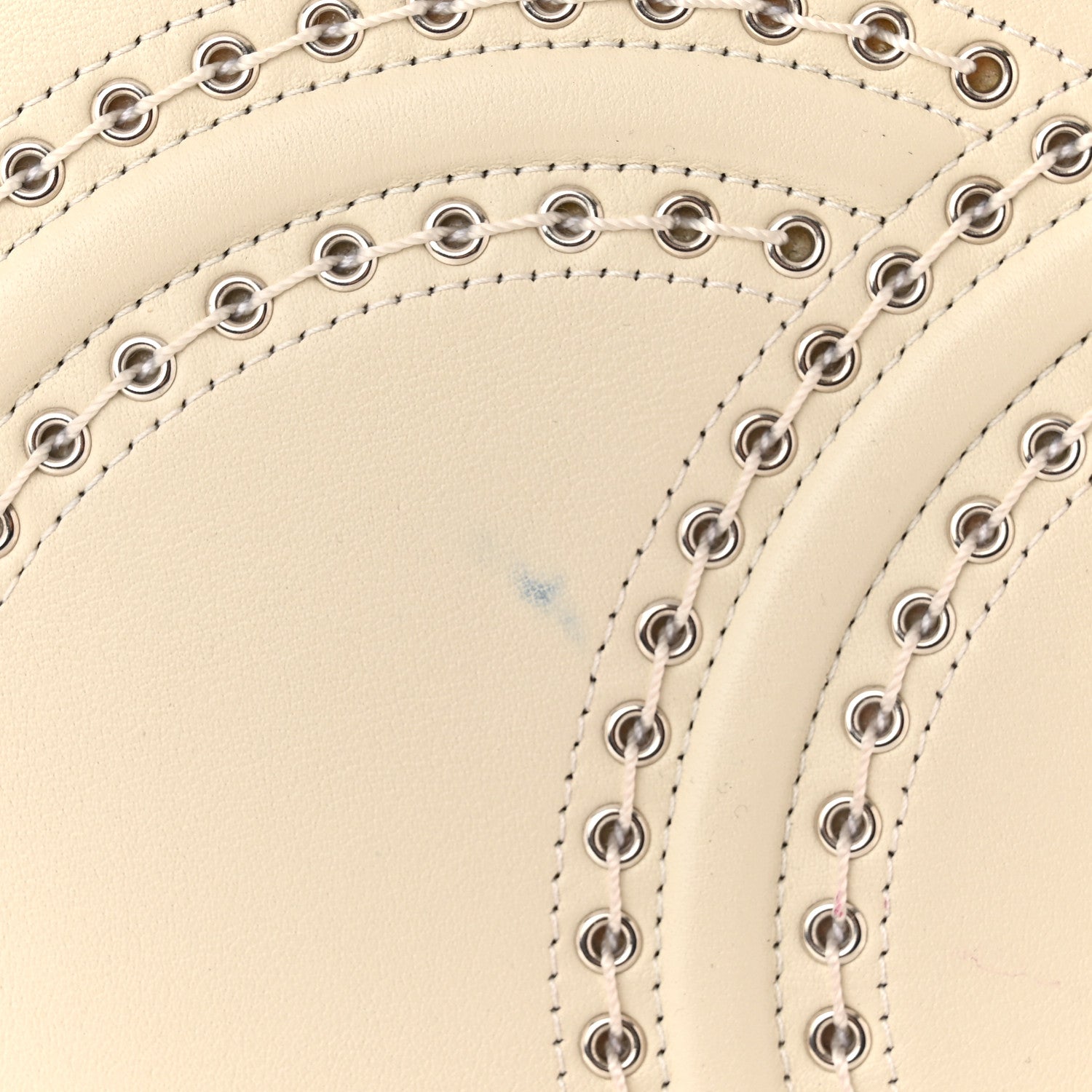 Chanel Calfskin Large Coco Eyelets Shopping Tote White 12 of 13