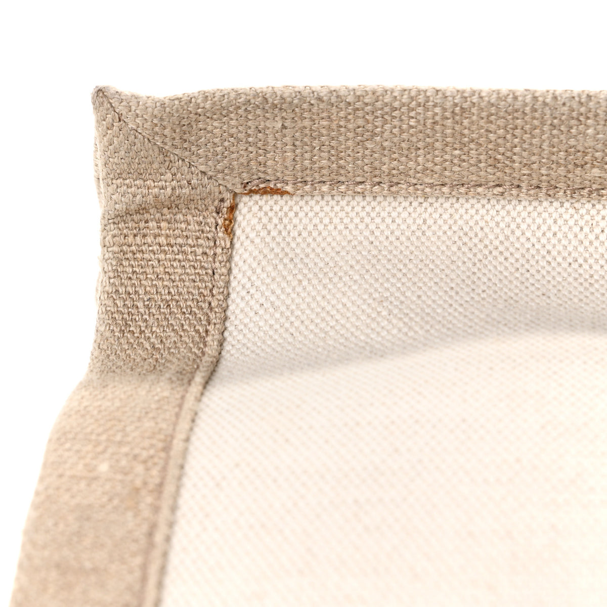 Saint Laurent Linen Calfskin Small Rive Gauche Tote Greggio Natural 11 of 11