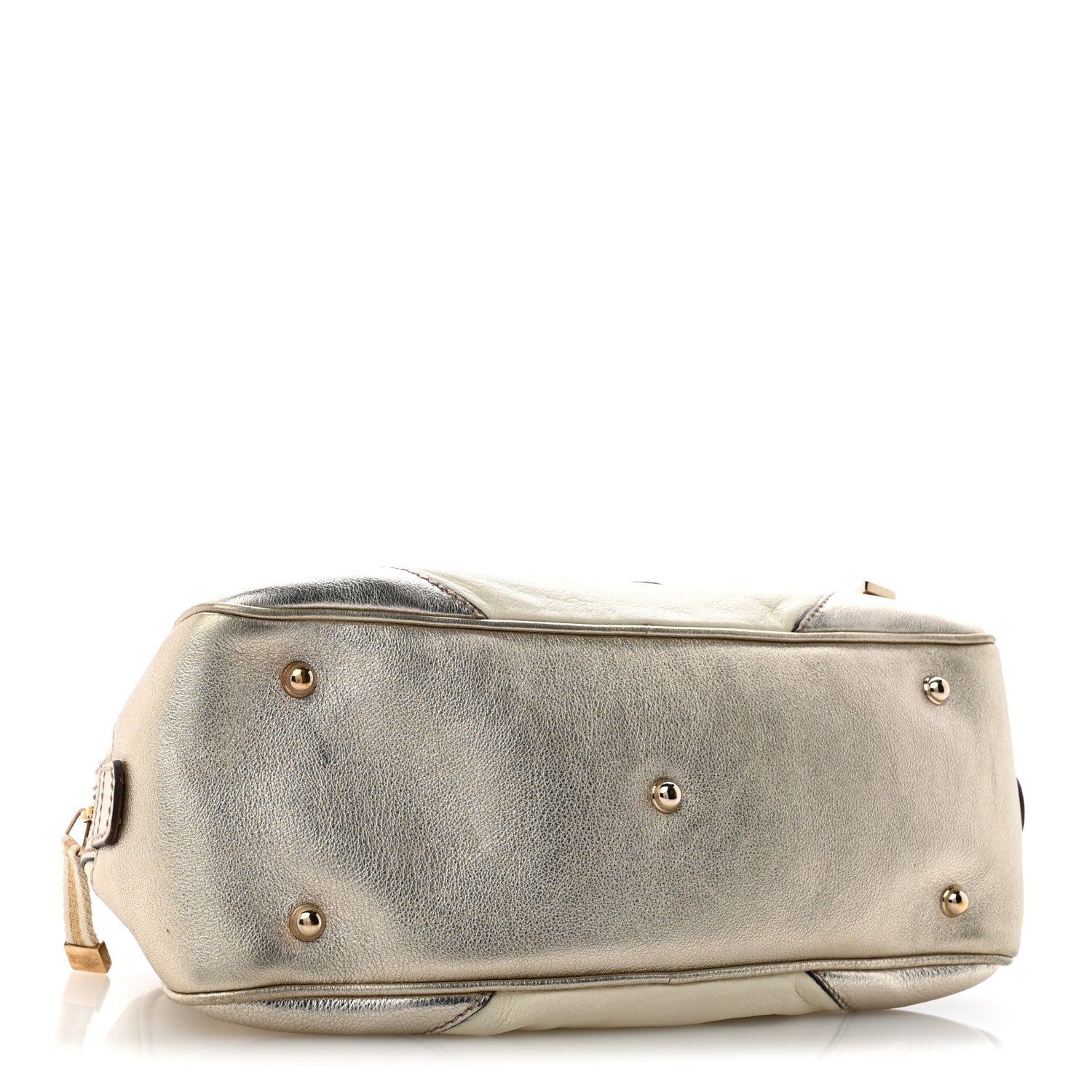 Gucci Goatskin Small Capri Bowler White Gold 4 of 11