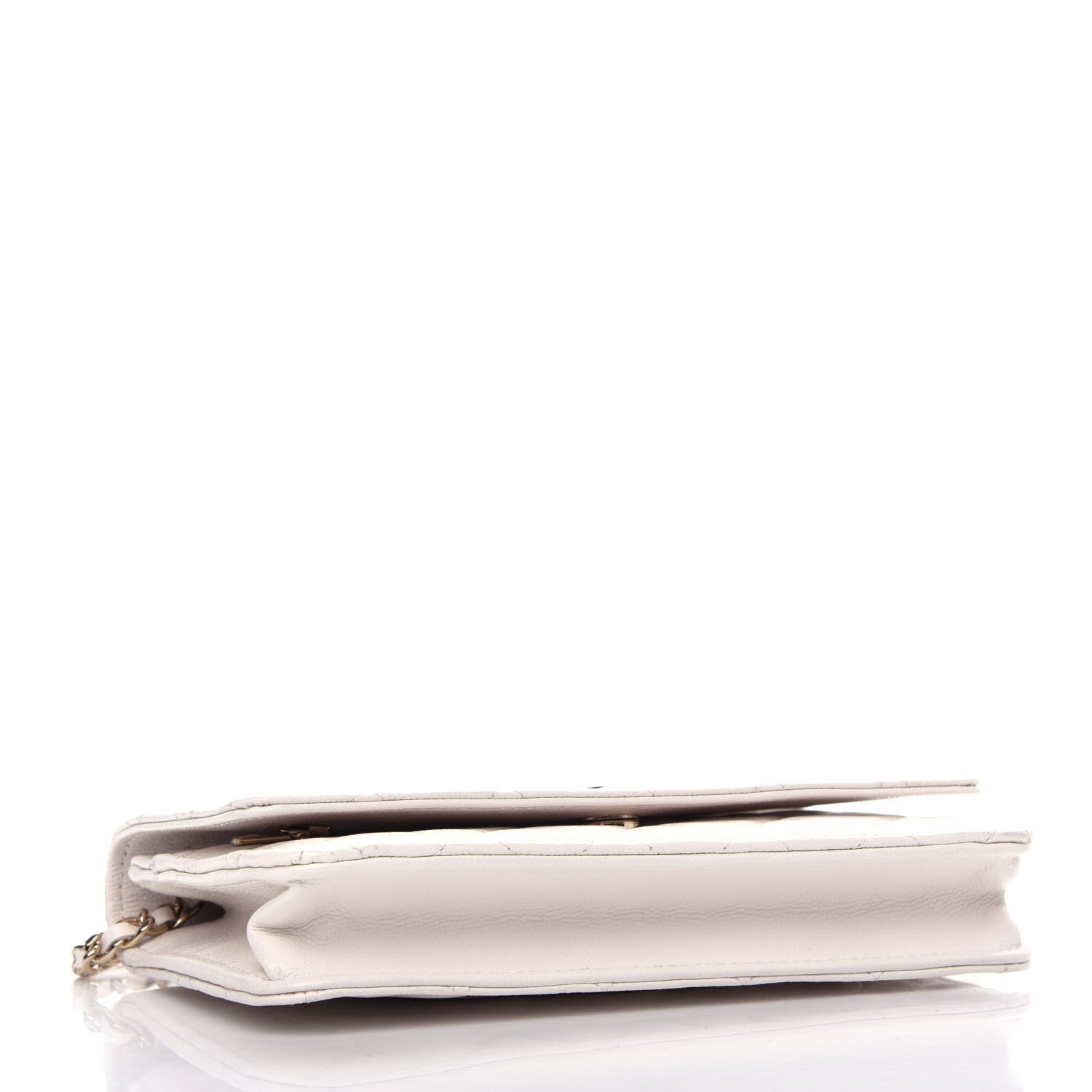 Chanel Caviar Quilted Wallet On Chain WOC White 4 of 13