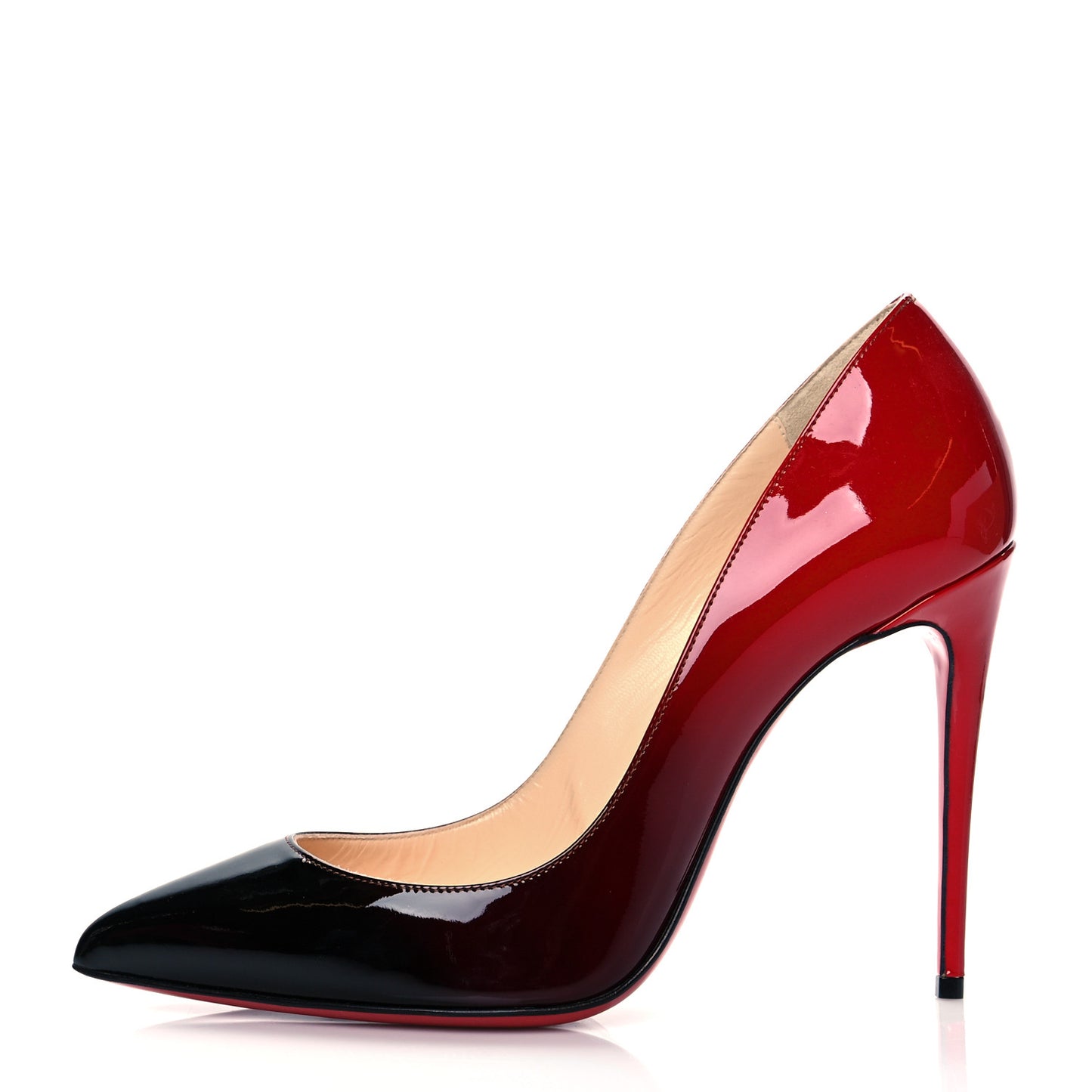 Patent Degrade Pigalle Follies 100 Pumps 37.5 Black Red