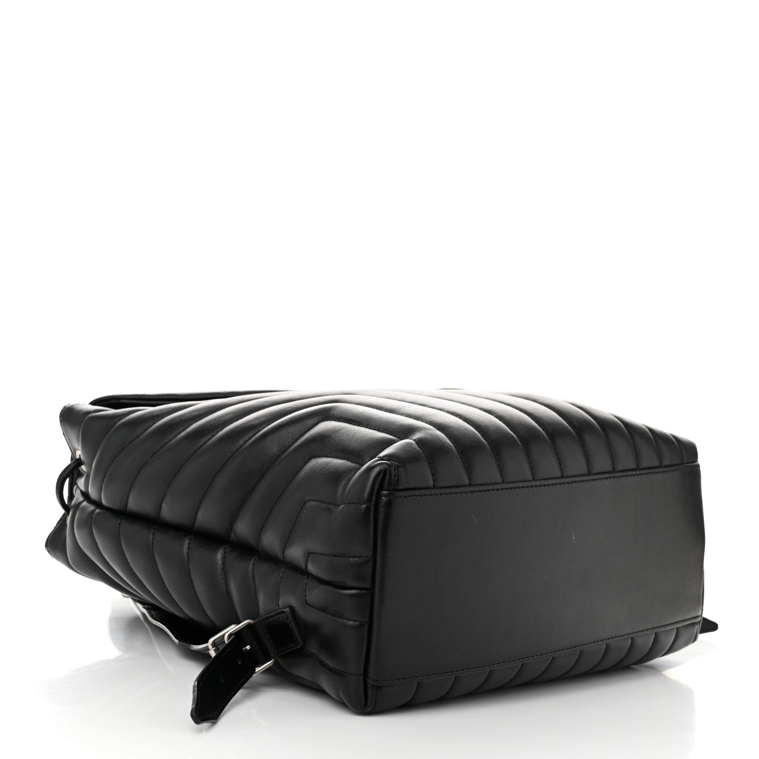 Saint Laurent Calfskin Y Quilted Monogram Medium Loulou Backpack Black 4 of 12