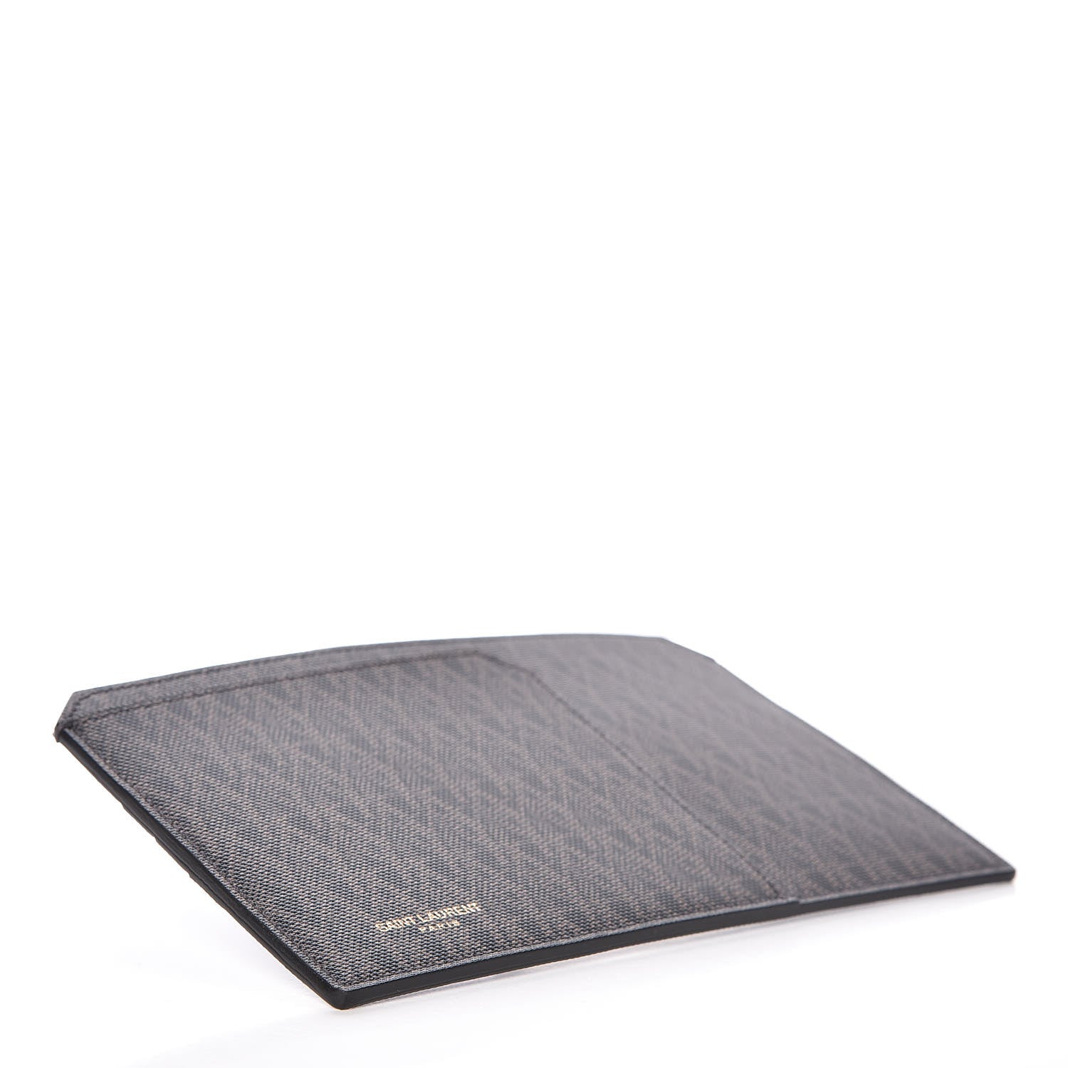 Saint Laurent Classic Toile Monogram Fragments Pouch Black Lino 4 of 9