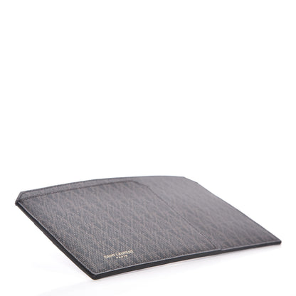 Saint Laurent Classic Toile Monogram Fragments Pouch Black Lino 4 of 9