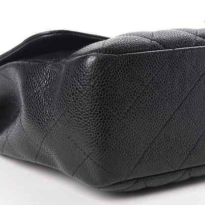 Chanel Caviar Quilted Jumbo Single Flap Black 5 of 10