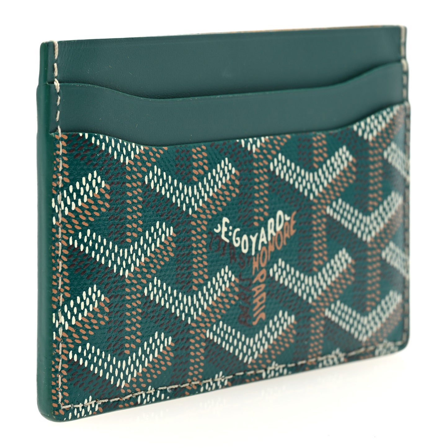 Goyardine Saint Sulpice Card Holder Green