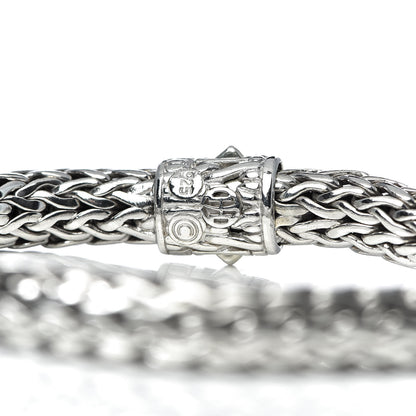 John Hardy Sterling Silver Diamond 7.5mm Classic Chain Bracelet 4 of 4